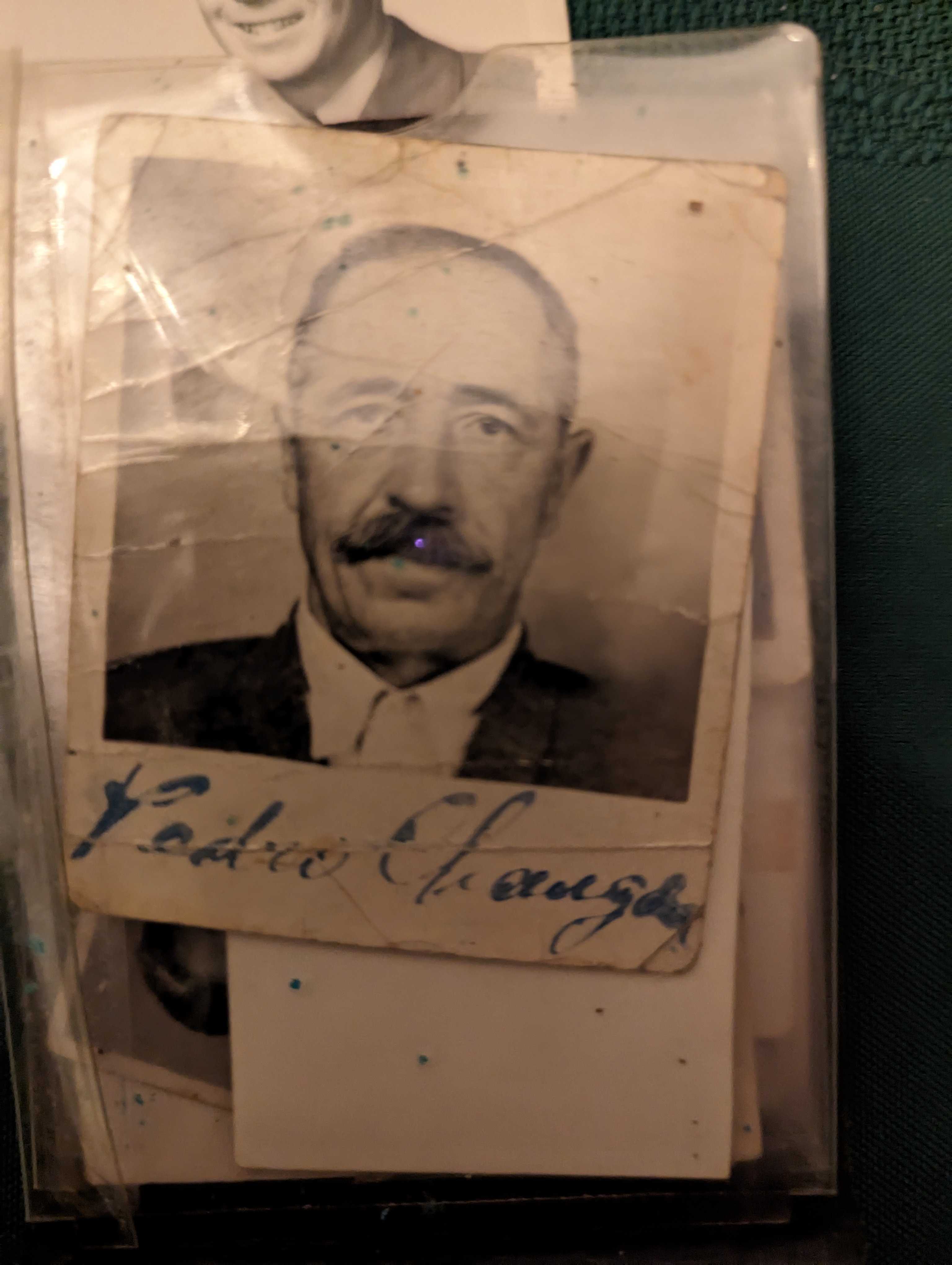 Pedro Changala, vintage photo with signature