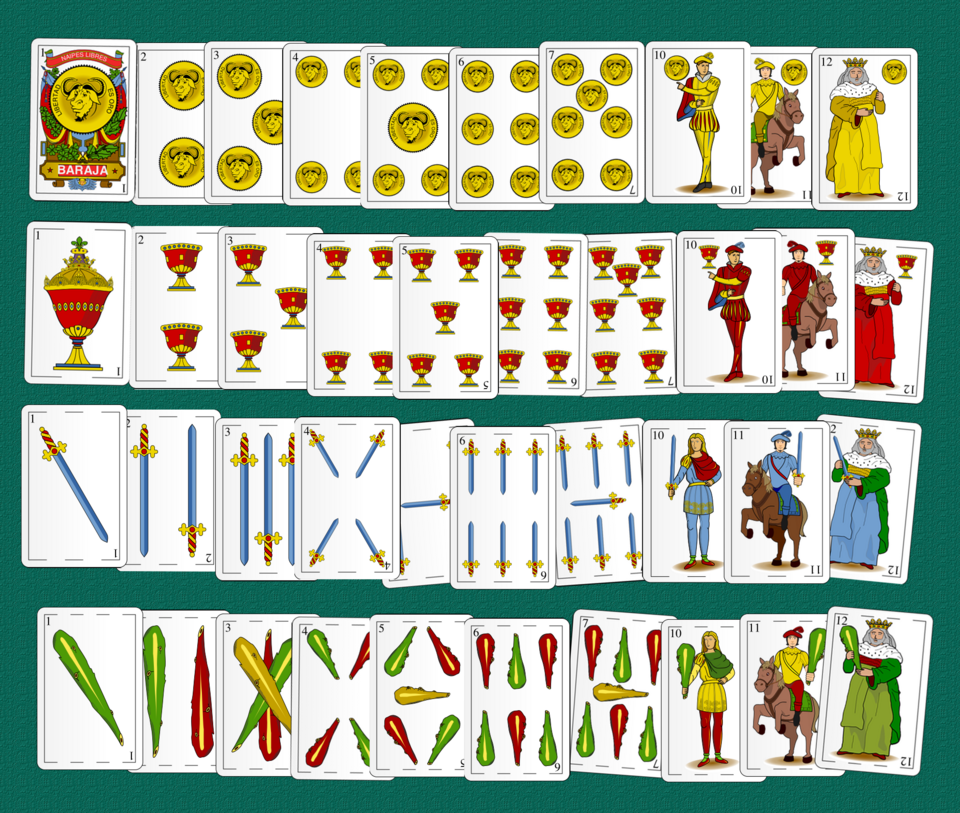 Spanish playing cards used in mus